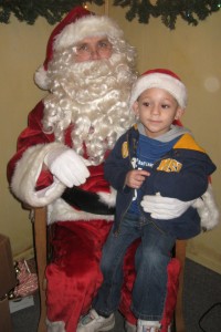 First visit with Santa for the season